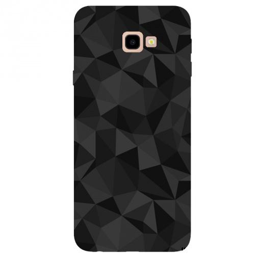 SAMSUNG Galaxy J4 Plus (J415F) Telefonvédő gumi / szilikon (3D, gyémánt minta) FEKETE	