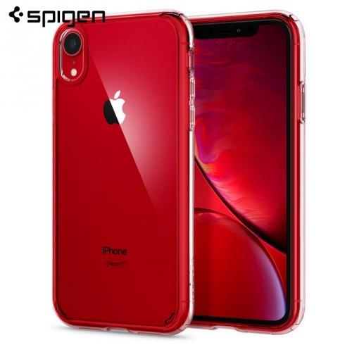 APPLE IPhone XR 6.1 SPIGEN ULTRA HYBRID műanyag telefonvédő (közepesen ütésálló, szilikon keret, légpárnás keret) ÁTLÁTSZÓ	
