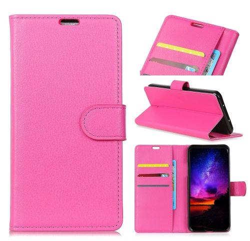 SAMSUNG Galaxy A9 (2018) SM-A920 Tok álló, bőr (FLIP, oldalra nyíló, asztali tartó funkció) RÓZSASZÍN	