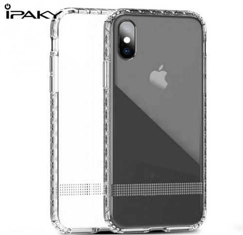 APPLE IPhone X 5.8 /APPLE IPhone XS 5.8 IPAKY DIAMOND telefonvédő gumi / szilikon (átlátszó hátlap, légpárnás keret) ÁTLÁTSZÓ	