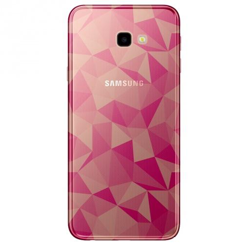 SAMSUNG Galaxy J4 Plus (J415F) Telefonvédő gumi / szilikon (3D, gyémánt minta) RÓZSASZÍN	