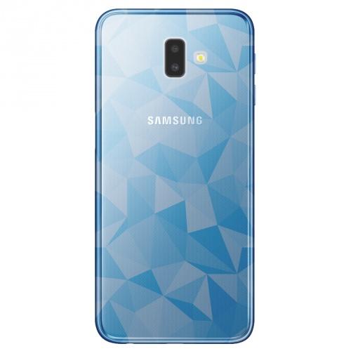 SAMSUNG Galaxy J6 Plus (J610F) Telefonvédő gumi / szilikon (3D, gyémánt minta) VILÁGOSKÉK	