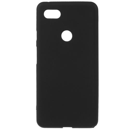 GOOGLE Pixel 3 XL Telefonvédő gumi / szilikon (matt, fényes keret) FEKETE	