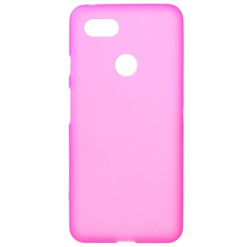 GOOGLE Pixel 3 XL Telefonvédő gumi / szilikon (matt, fényes keret) RÓZSASZÍN	