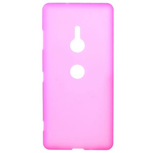 SONY Xperia XZ3 (H9436) Telefonvédő gumi / szilikon (matt, fényes keret) RÓZSASZÍN	