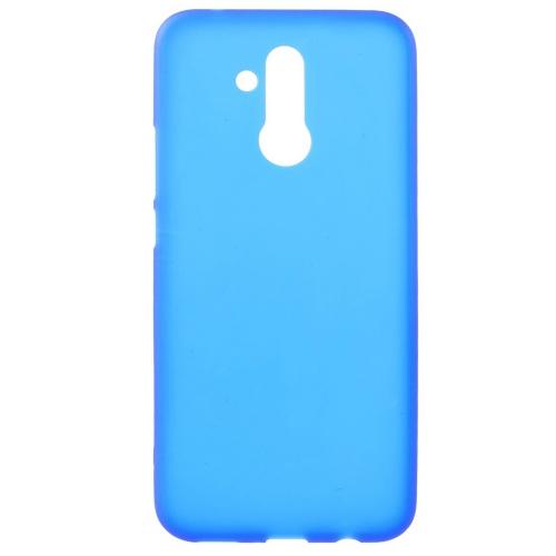 HUAWEI Mate 20 Lite Telefonvédő gumi / szilikon (matt, fényes keret) SÖTÉTKÉK	