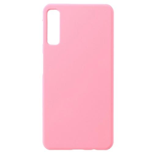 SAMSUNG Galaxy A7 (2018) SM-A750F Műanyag telefonvédő (gumírozott) RÓZSASZÍN	