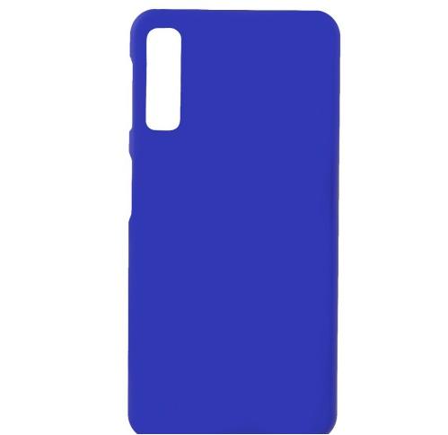 SAMSUNG Galaxy A7 (2018) SM-A750F Műanyag telefonvédő (gumírozott) SÖTÉTKÉK	