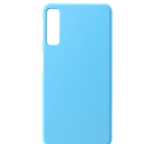 SAMSUNG Galaxy A7 (2018) SM-A750F Műanyag telefonvédő (gumírozott) VILÁGOSKÉK	