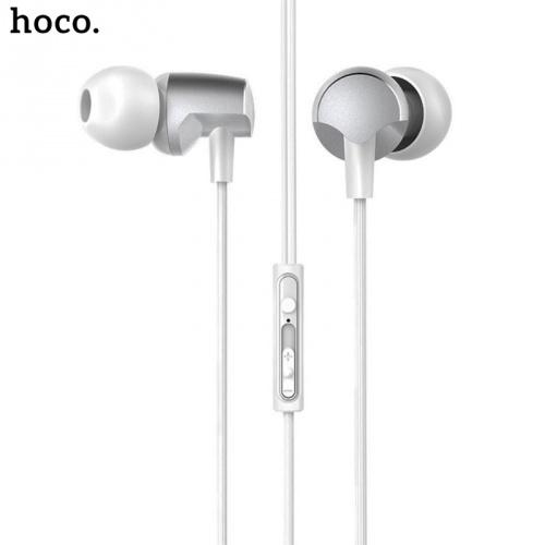 HOCO M41 fülhallgató SZTEREO (3.5mm jack, mikrofon, felvevő gomb, hangerő szabályozó) FEHÉR	