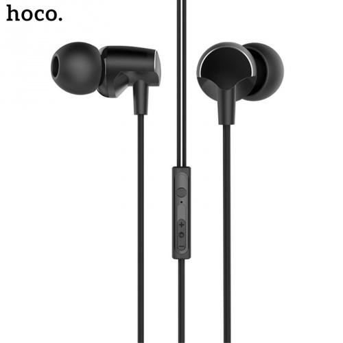 HOCO M41 fülhallgató SZTEREO (3.5mm jack, mikrofon, felvevő gomb, hangerő szabályozó) FEKETE	