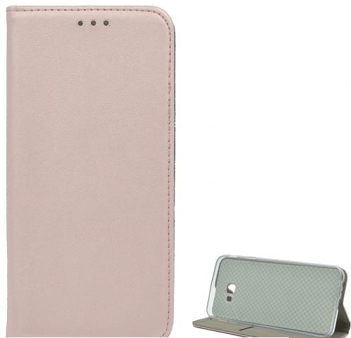 SAMSUNG Galaxy J6 Plus (J610F) Tok álló, bőr (FLIP, oldalra nyíló, asztali tartó funkció) ROZÉARANY	