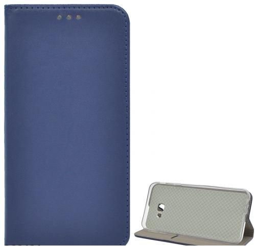 SAMSUNG Galaxy J4 Plus (J415F) Tok álló, bőr (FLIP, oldalra nyíló, asztali tartó funkció) SÖTÉTKÉK	