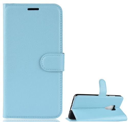 HUAWEI Mate 20 Tok álló, bőr (FLIP, oldalra nyíló, asztali tartó funkció) VILÁGOSKÉK	