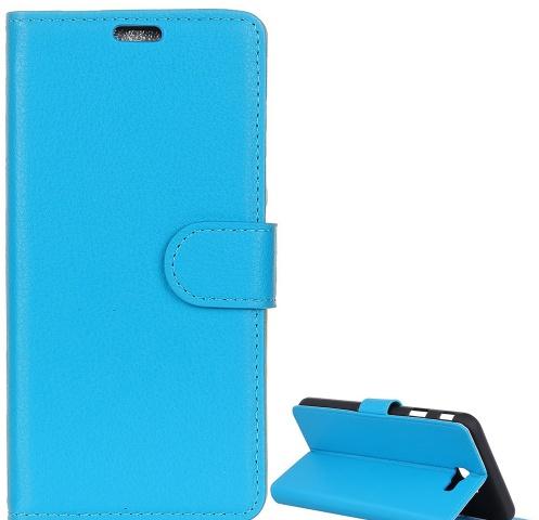 SAMSUNG Galaxy J4 Plus (J415F) Tok álló, bőr (FLIP, oldalra nyíló, asztali tartó funkció) KÉK	