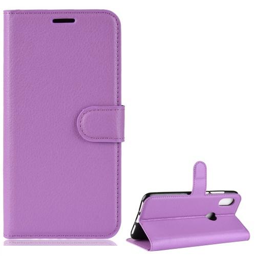 XIAOMI Redmi Note 6 Pro Tok álló, bőr (FLIP, oldalra nyíló, asztali tartó funkció) LILA	