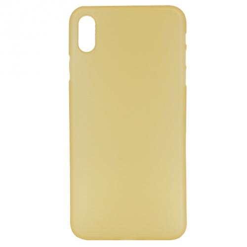 APPLE IPhone XS Max 6.5 Műanyag telefonvédő (matt, ultravékony) ARANY	