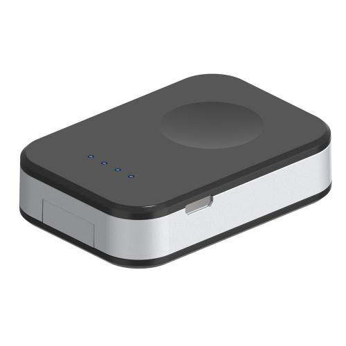 Hordozható vésztöltő (belső 950 mAh akku, 5V / 1A, vezeték nélküli töltés, QI Wireless) Apple Watch 1 / 2 / 3 / 4	