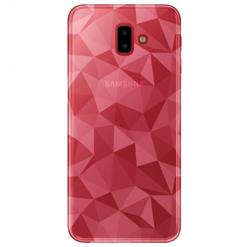 SAMSUNG Galaxy J6 Plus (J610F) Telefonvédő gumi / szilikon (3D, gyémánt minta) ÁTLÁTSZÓ	