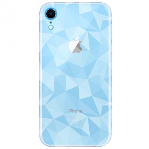 APPLE IPhone XR 6.1 Telefonvédő gumi / szilikon (3D, gyémánt minta) ÁTLÁTSZÓ	