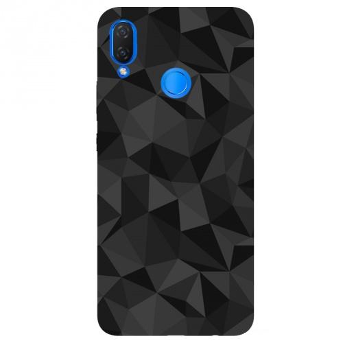 HUAWEI P Smart Plus (Nova 3i) Telefonvédő gumi / szilikon (3D, gyémánt minta) FEKETE	