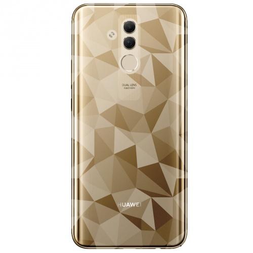 HUAWEI Mate 20 Lite Telefonvédő gumi / szilikon (3D, gyémánt minta) FÜSTSZÍNŰ	