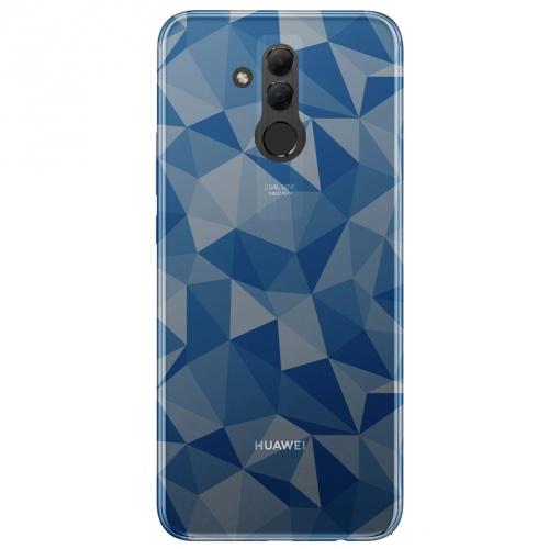 HUAWEI Mate 20 Lite Telefonvédő gumi / szilikon (3D, gyémánt minta) VILÁGOSKÉK	