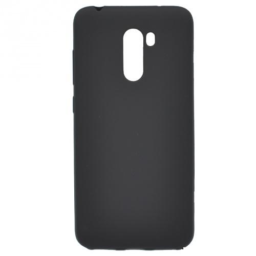 XIAOMI Pocophone F1 Telefonvédő gumi / szilikon (matt) FEKETE	