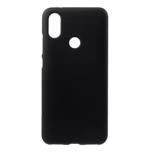 XIAOMI Mi A2 (Mi 6X) Telefonvédő gumi / szilikon (matt, fényes keret) FEKETE	