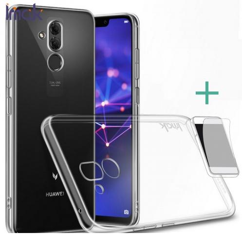 HUAWEI Mate 20 Lite IMAK műanyag telefonvédő (közepesen ütésálló + képernyővédő fólia) ÁTLÁTSZÓ	