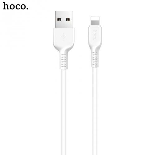HOCO X20 adatátvitel adatkábel és töltő (lightning 8 pin, 200 cm, törésgátló, gyorstöltés támogatás) FEHÉR