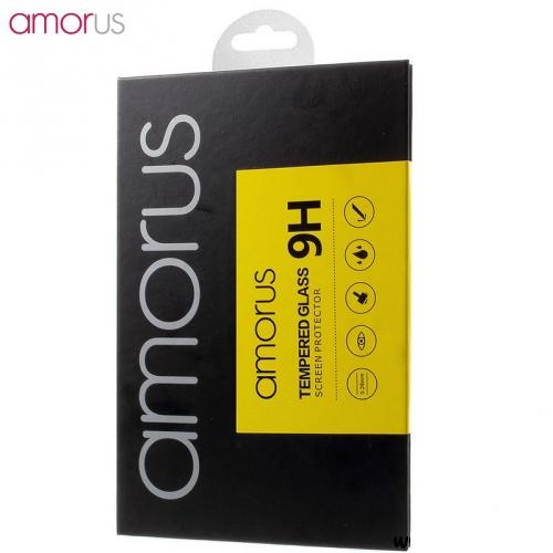 HUAWEI P20 Pro AMORUS képernyővédő üveg (3D full cover, full glue, teljes felületén tapad, karcálló, 0.3mm, 9H) FEKETE	