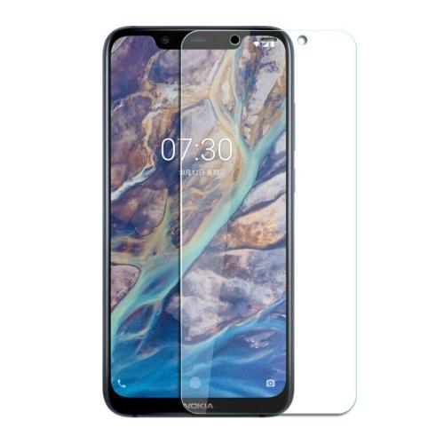NOKIA 8.1 (X7) Képernyővédő üveg (2.5D lekerekített szél, karcálló, 9H, NEM ÍVES) ÁTLÁTSZÓ	