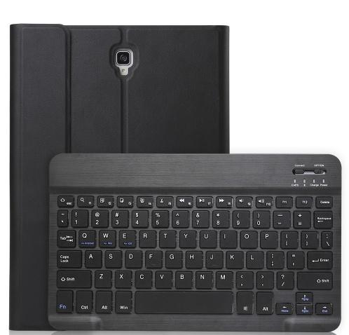 SAMSUNG Galaxy Tab S4 10.5 LTE (SM-T835) /SAMSUNG Galaxy Tab S4 10.5 WIFI (SM-T830) Tok álló, bőr (FLIP, kivehető bluetooth billentyűzet, asztali tartó funkció, QWERTY, angol nyelvű) FEKETE	