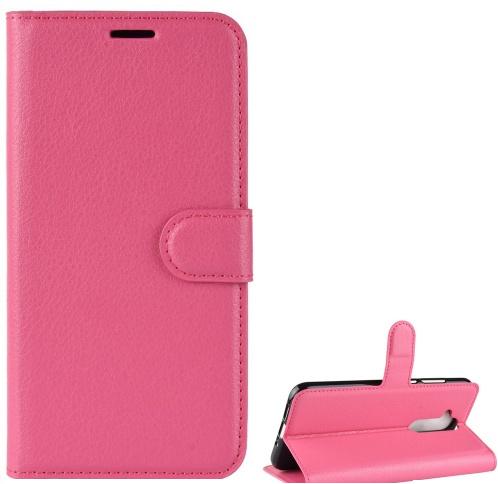 NOKIA 8.1 (X7) Tok álló, bőr (FLIP, oldalra nyíló, asztali tartó funkció) RÓZSASZÍN	