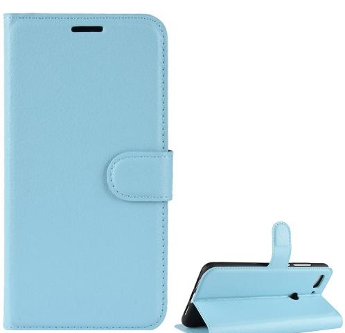 XIAOMI Mi 8 Lite Tok álló, bőr (FLIP, oldalra nyíló, asztali tartó funkció) VILÁGOSKÉK	