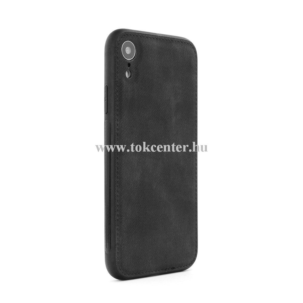 Forcell Denim Samsung G955 Galaxy S8 Plus fekete szilikon hátlap tok