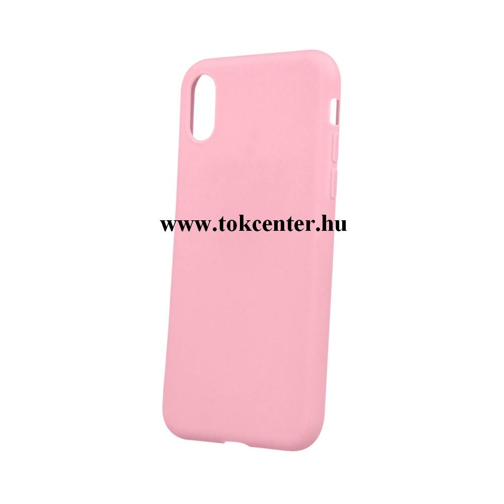 Matt Huawei Y5 2018 rózsaszín szilikon tok