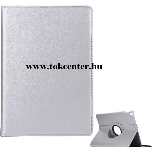 Apple IPAD Air 2019 (Air 3) /Apple IPAD Pro 10.5 (2017) Tok álló, bőr (FLIP, asztali tartó funkció, 360°-ban forgatható) EZÜST	