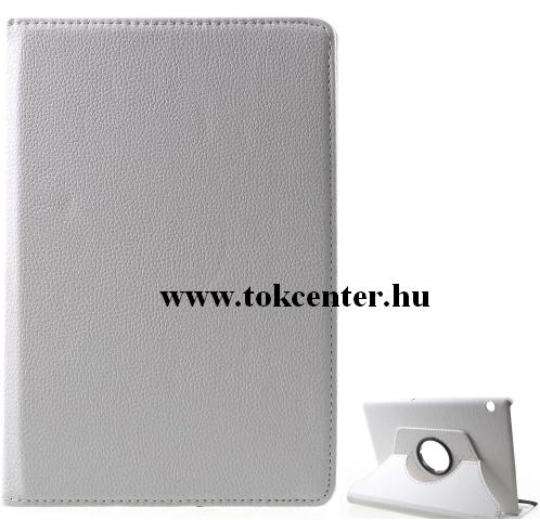 HUAWEI Mediapad T5 10 LTE /HUAWEI Mediapad T5 10 WIFI Tok álló, bőr (FLIP, asztali tartó funkció, 360°-ban forgatható) FEHÉR	
