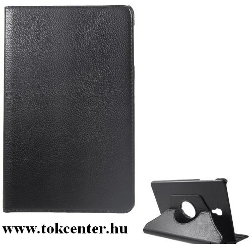 SAMSUNG Galaxy Tab A 10.5 LTE (2018) SM-T595 /SAMSUNG Galaxy Tab A 10.5 WIFI (2018) SM-T590 Tok álló, bőr (FLIP, asztali tartó funkció, 360°-ban forgatható) FEKETE	