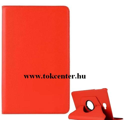 SAMSUNG Galaxy Tab A 10.1 LTE (2016) SM-T585 /SAMSUNG Galaxy Tab A 10.1 WIFI (2016) SM-T580 Tok álló, bőr (FLIP, asztali tartó funkció, 360°-ban forgatható) PIROS	
