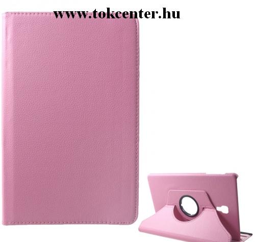SAMSUNG Galaxy Tab A 10.5 LTE (2018) SM-T595 /SAMSUNG Galaxy Tab A 10.5 WIFI (2018) SM-T590 Tok álló, bőr (FLIP, asztali tartó funkció, 360°-ban forgatható) RÓZSASZÍN	