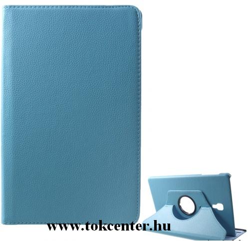 SAMSUNG Galaxy Tab A 10.5 LTE (2018) SM-T595 /SAMSUNG Galaxy Tab A 10.5 WIFI (2018) SM-T590 Tok álló, bőr (FLIP, asztali tartó funkció, 360°-ban forgatható) VILÁGOSKÉK	