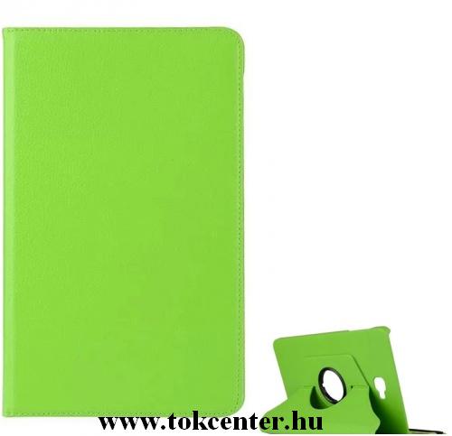 Samsung Galaxy Tab A 10.1 WIFI (2016) SM-T580 Tok álló, bőr hatású (FLIP, asztali tartó funkció, 360°-ban forgatható) VILÁGOSZÖLD