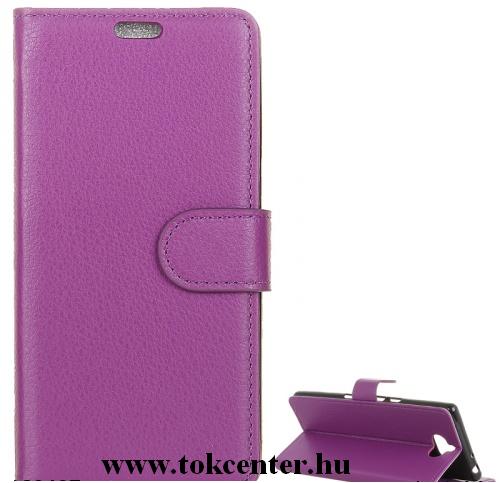 HUAWEI Honor 10 Lite /HUAWEI P Smart (2019) Tok álló, bőr (FLIP, oldalra nyíló, asztali tartó funkció) LILA	