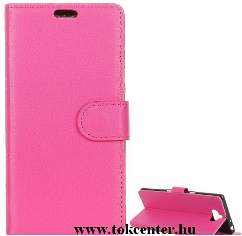 HUAWEI Honor 10 Lite /HUAWEI P Smart (2019) Tok álló, bőr (FLIP, oldalra nyíló, asztali tartó funkció) RÓZSASZÍN	