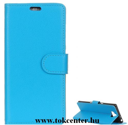 HUAWEI Honor 10 Lite /HUAWEI P Smart (2019) Tok álló, bőr (FLIP, oldalra nyíló, asztali tartó funkció) VILÁGOSKÉK	
