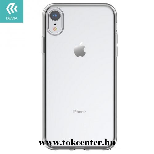 APPLE IPhone XR 6.1 DEVIA telefonvédő gumi / szilikon (légpárnás keret) ÁTLÁTSZÓ	