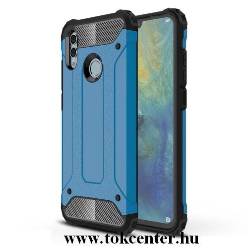 HUAWEI Honor 10 Lite /HUAWEI P Smart (2019) Defender műanyag telefonvédő (közepesen ütésálló, légpárnás sarok, gumi / szilikon belső, fémhatás) VILÁGOSKÉK	